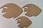 Aplique trio peixes em 3mm MDF - Imagem 1