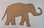 Aplique elefante em 3mm MDF - Imagem 1