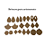 Brinco em MDF para mandala artesanato pontilhismo kit 10 pares - Imagem 1