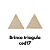 Brinco em MDF triangulo cod17- kit 10 pares - Imagem 1