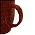 Caneca de Cerâmica Flocos Marrom 270ml Lyor - Imagem 4