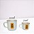Caneca Zaro Café Branca com Borda Dourada 70ml - Imagem 4