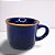 Caneca Zaro Café Azul com Borda Dourada 70ml - Imagem 4