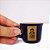 Caneca Zaro Café Azul com Borda Dourada 70ml - Imagem 1