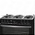 Fogão à Gás Itatiaia Waves 6 Bocas Preto Mesa Inox Forno 88,5 L-Bivolt - Imagem 6