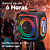 Caixa de Som Ssound Pump Cubo Portatil Preto LED Bluetooth TWS - 420 - Imagem 2