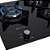 Cooktop 5 Bocas Fischer Infinity Duo Blaze Tripla Chamas Mesa de Vidro Pto-Bivolt - Imagem 5