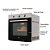 Forno de Embutir Fischer Infinity 78 Litros á Gás Com Grill Inox -127v - Imagem 4