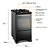 Fogão 4 bocas Electrolux Fe4gb Tripla Chama com Mesa de Vidro Forno 59L Preto-Bivolt - Imagem 4