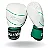 LUVA 10 OZ MICROFIBRA BRANCA/VERDE | ADOMA - Imagem 1