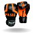 LUVA 12 OZ MICROFIBRA PRETO IRON LARANJA | ADOMA - Imagem 3