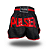 SHORT THAI PRETO/VERMELHO - Imagem 1