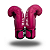 LUVA 12 OZ MICROFIBRA MAGENTA MINIMAL BRANCO | ADOMA - Imagem 5