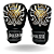 LUVA 16 OZ PU IMPERIAL PRETO/BRANCO E DOURADO | ADOMA - Imagem 2