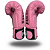 LUVA 12OZ PU ROSA MINIMAL PRETO | ADOMA - Imagem 5