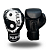 LUVA DE BOXE E MUAY THAI YNG YANG PRETO E BRANCO | ADOMA PU - Imagem 2