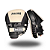 MANOPLA DE FOCO BOXE BEGE/PRETO PROFISSIONAL | MICROFIBRA - Imagem 1