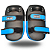 THAI PAD APARADOR DE CHUTE MUAY THAI AZUL | PU - Imagem 3