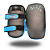 THAI PAD APARADOR DE CHUTE MUAY THAI AZUL | PU - Imagem 2