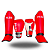 KIT MUAY THAI COMPLETO | LUVA 12oz + CANELEIRA M + ATADURA 4 METROS PULSER - Imagem 2