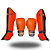 KIT MUAY THAI COMPLETO | LUVA 14oz + CANELEIRA M + ATADURA 4 METROS PULSER - Imagem 1