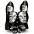 KIT MUAY THAI CAVEIRA COMPLETO | LUVA 14oz + CANELEIRA M + ATADURA 4 METROS PULSER - Imagem 1