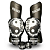 KIT MUAY THAI YIN YANG | LUVA 12oz + CANELEIRA M + ATADURA 4 METROS PULSER - Imagem 1