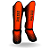 KIT MUAY THAI LARANJA | LUVA 14oz + CANELEIRA M + ATADURA 4 METROS PULSER - Imagem 2