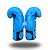 LUVA DE BOXE E MUAY THAI AZUL P BRANCO | ADOMA PU - Imagem 6