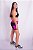 Short com Bolso Rosa Jaquard - Imagem 1