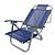 Cadeira de Praia BTF Reclinável Copacabana Azul Royal em Alumínio - Imagem 1
