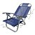 Cadeira de Praia BTF Reclinável Copacabana Azul Royal em Alumínio - Imagem 2