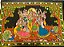 PAINEL DE TECIDO INDIANO RADHA E KRISHNA - Imagem 1