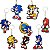 Chaveiros de Borracha Geek Sonic - Imagem 1