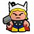 Chaveiro de Borracha Cute Thor - Imagem 3