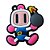 Chaveiro de Borracha Bomberman Branco - Imagem 2
