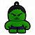 Chaveiro de Borracha Cute Hulk - Imagem 3