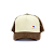Boné Trucker Khaki - logo pequeno - Imagem 2