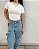 Calça cargo jeans clara - Imagem 3