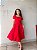 Vestido acinturado com amarração Talita - Imagem 1