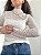 Blusa em renda texturizada manga longa - Imagem 1
