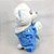 Pelucia Urso Reza Pai Nosso Azul 30cm - Imagem 2