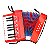 Mini Acordeon - 17 CLAVES 8 BAIXOS Shiny Toys - Imagem 1