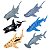 Kit Animais Marinhos com 6 Baleia Tubarao 889 - Imagem 1
