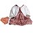 Roupa Para Boneca Bebe Reborn Laura Baby Vestido Listrado - Imagem 1