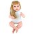 Boneca Bebê Reborn - Carina Loira 45 cm Corpo de Pano 706 - Imagem 4