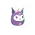 Pelúcia Squishmallow Sanrio 20cm - Kuromi 3876 - Imagem 2