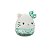 Pelúcia Squishmallow Sanrio 20cm - Hello Kitty Verde Veludo 3878 - Imagem 2