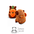 Pelucia de Capivara com Mochila Cenoura 20 cm - Imagem 1