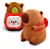 Pelucia de Capivara com Mochila Maça 30 cm - Imagem 1